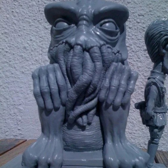 Casting Cthulhu statue