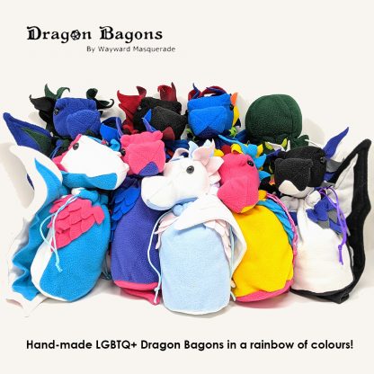 LGBTQ+ Pride Dragon Bagon dice bag Wayward Masquerade
