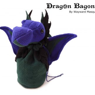 Purple & Green Dragon Bagon dice bag Wayward Masquerade