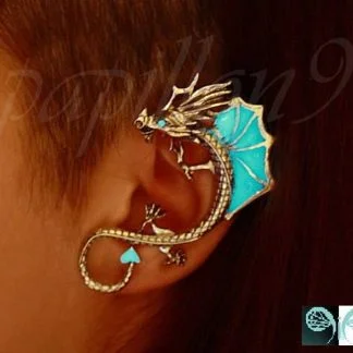 Glow-in-the-Dark Dragon Ear Cuff