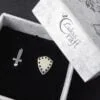 Sterling Silver Sword & Shield Earrings - Image 2