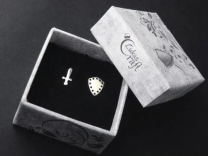 Sterling Silver Sword & Shield Earrings - Image 5