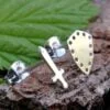 Sterling Silver Sword & Shield Earrings - Image 8