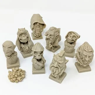 Hand Sculpted Resin Microbusts