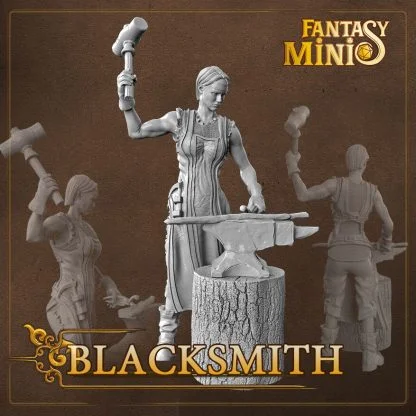 fantasy blacksmith miniature