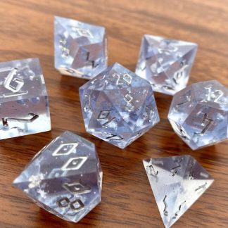Ice Glass Dice Set Fantasy Minis